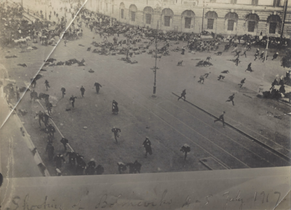 9. Shooting of Bolsheviks 4-5 July 1917. Nevski Prospect, Petrograd